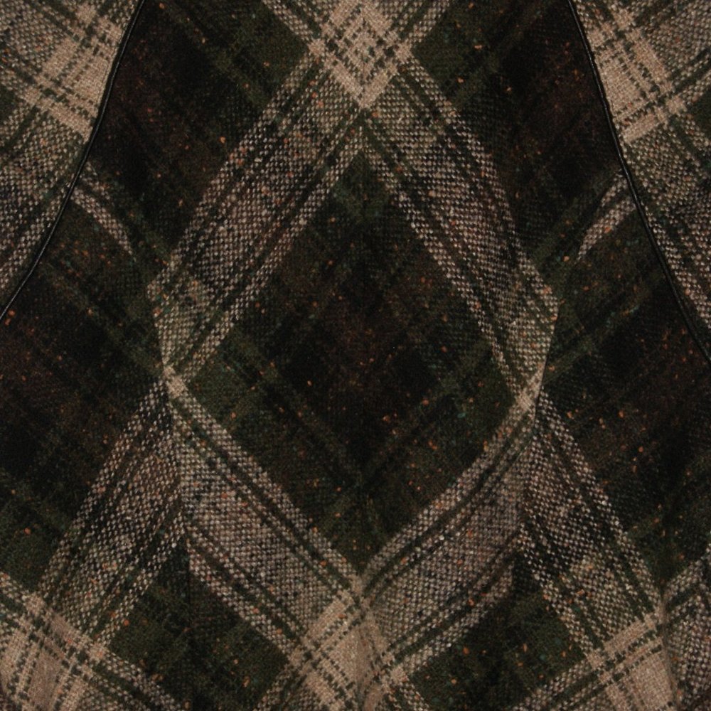 CABI #611 All Tied Up Green Plaid Tweed Vest sz M - Picture 3 of 7